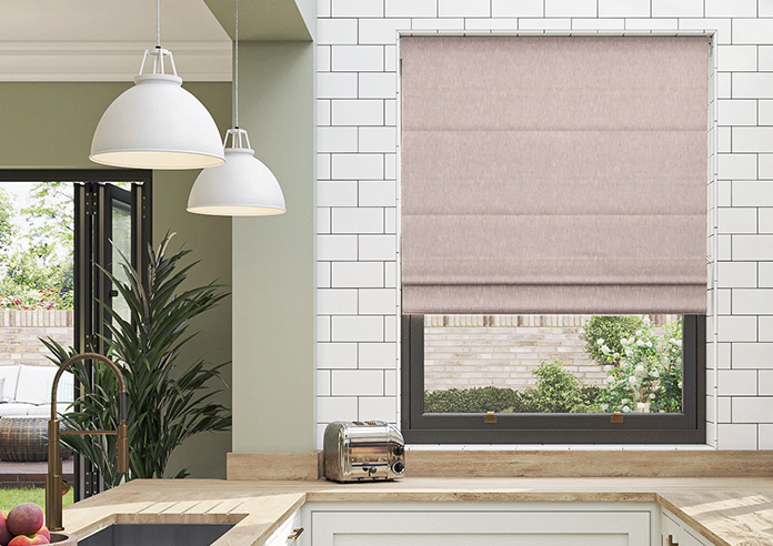 Delicate Chevron, Rusett - Twist&Fit Roman Blind - Image 3